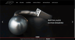 Desktop Screenshot of bartha-ekszer.hu